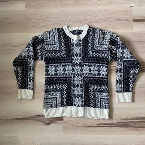 Vintage 70s/80s Men's Crew Neck Sweater, Size M